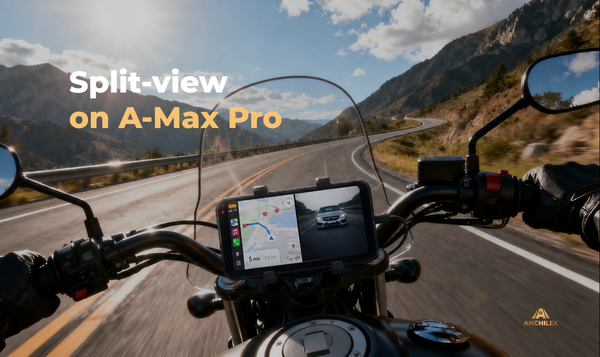 A-Max Pro Split View (NEW): Two Apps on One Smart Motorcycle Display