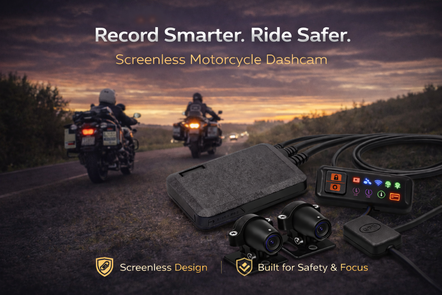 A-Mini Screenless Motorcycle Dashcam