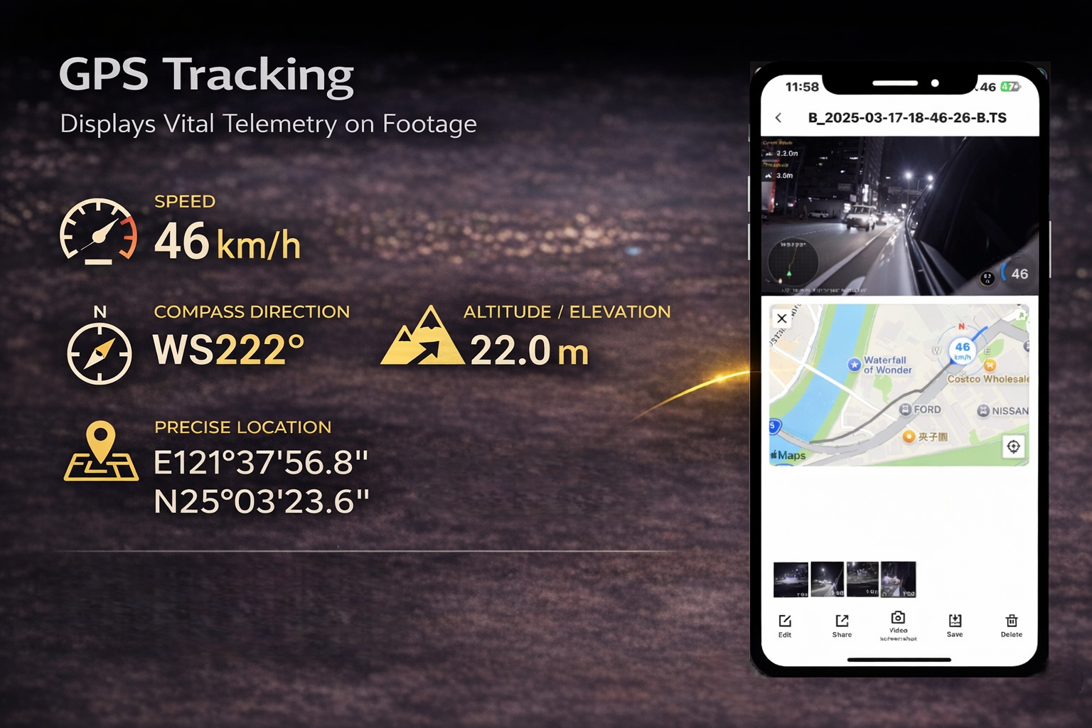 A-Mini Screenless Motorcycle Dashcam