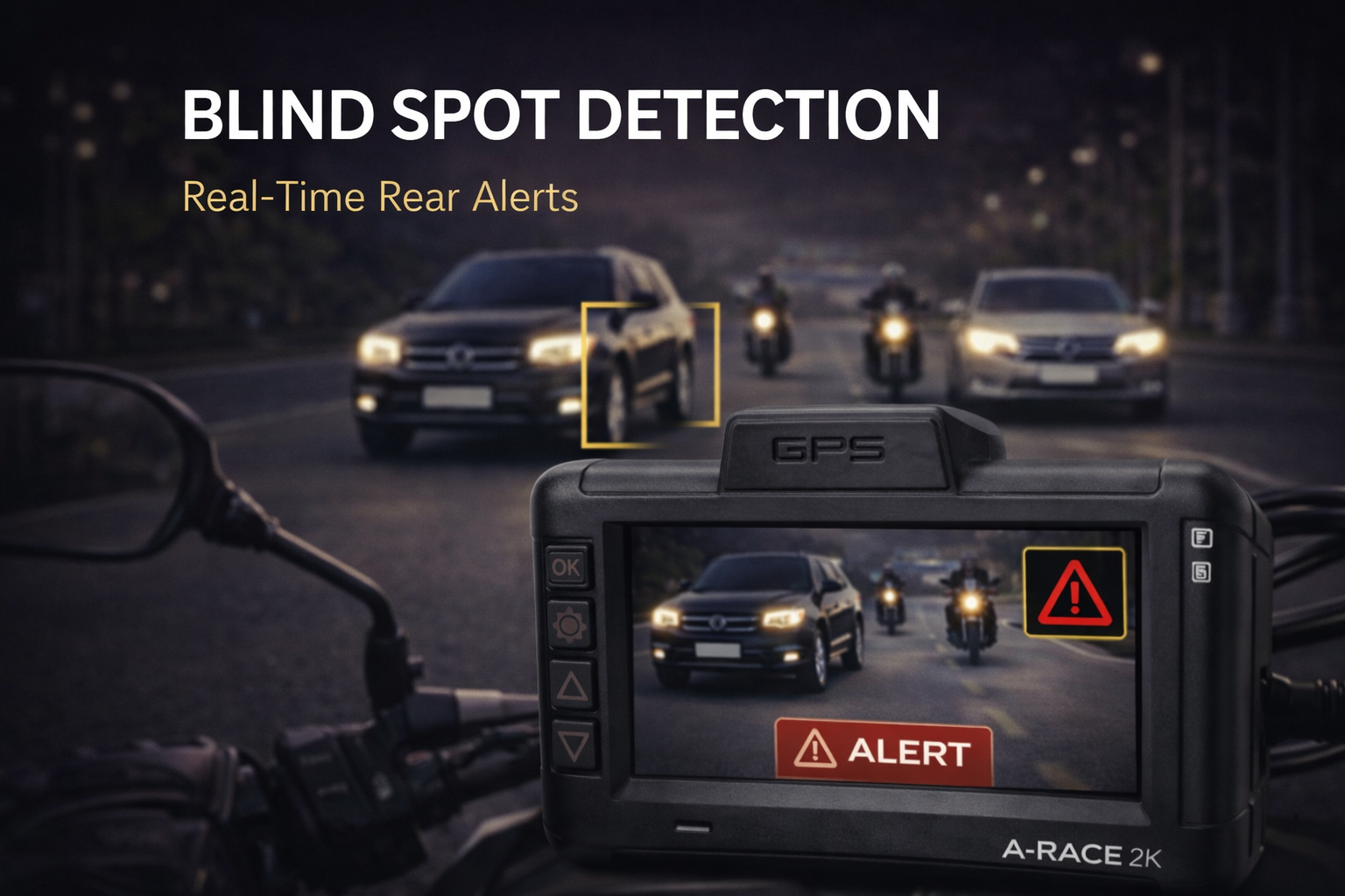 A-Race 2K: AI All-In-One Dashcam Camera System 2K
