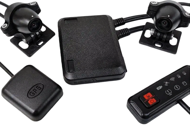 A-MINI-2K — Dual-Channel Screenless Motorcycle Dash Cam